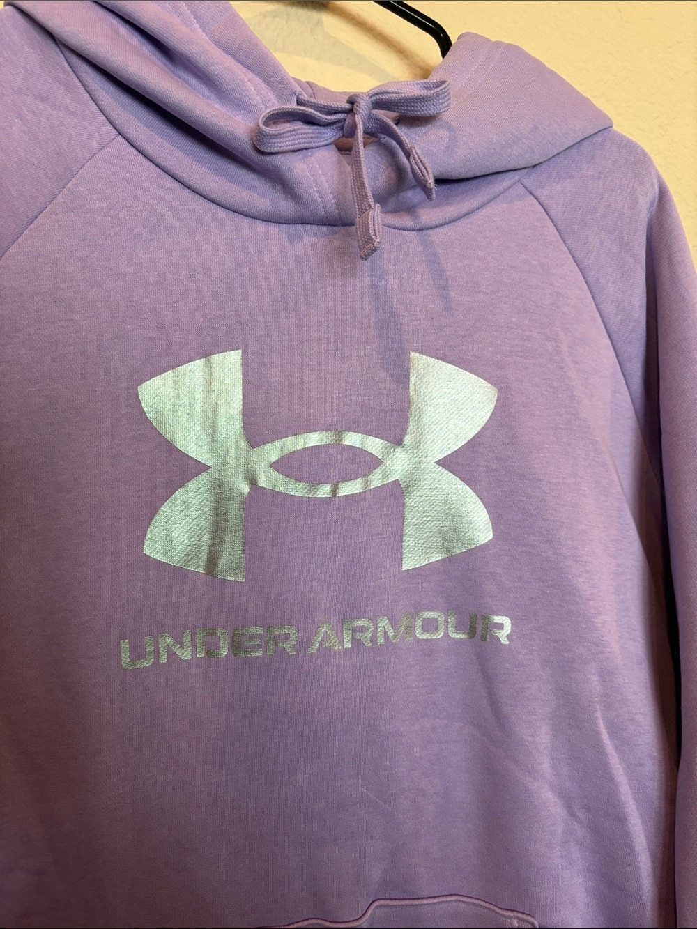 Under Armour Purple Hoodie with Iridescent Logo - Picture 5 of 6
